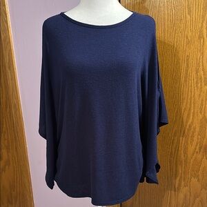 White House Black Market Navy Blue Women's Top size small.